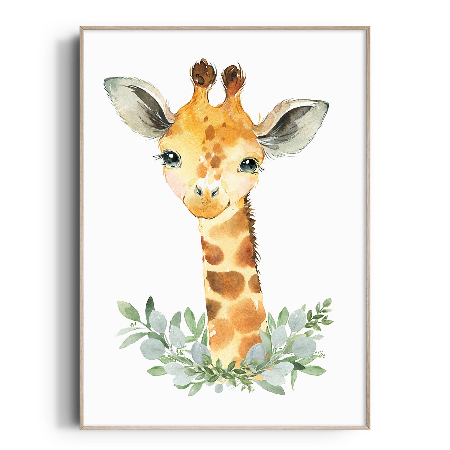 Giraffe nursery deals wall art