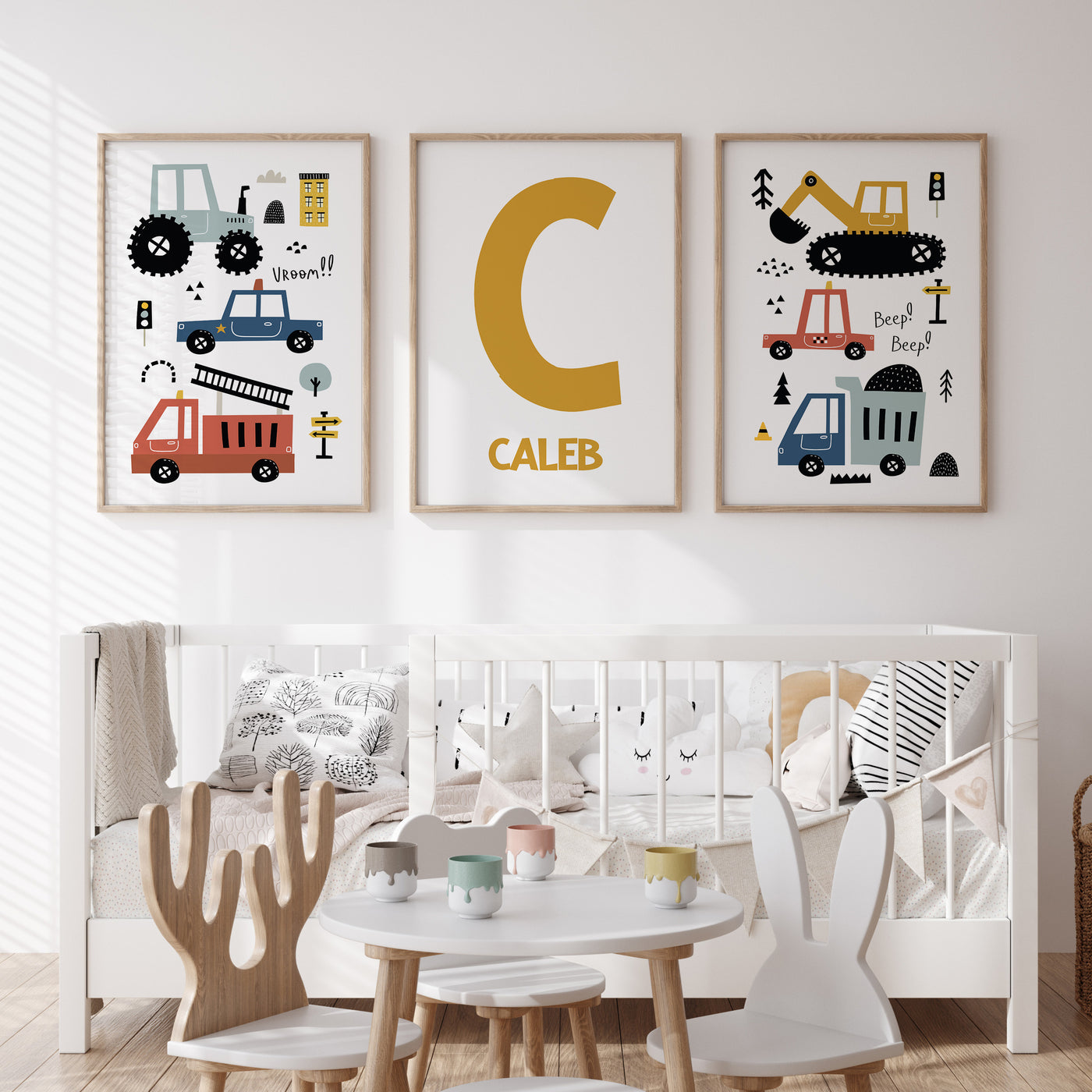 Construction Nursery | Transport & Vehicle Wall Art | Kids Prints