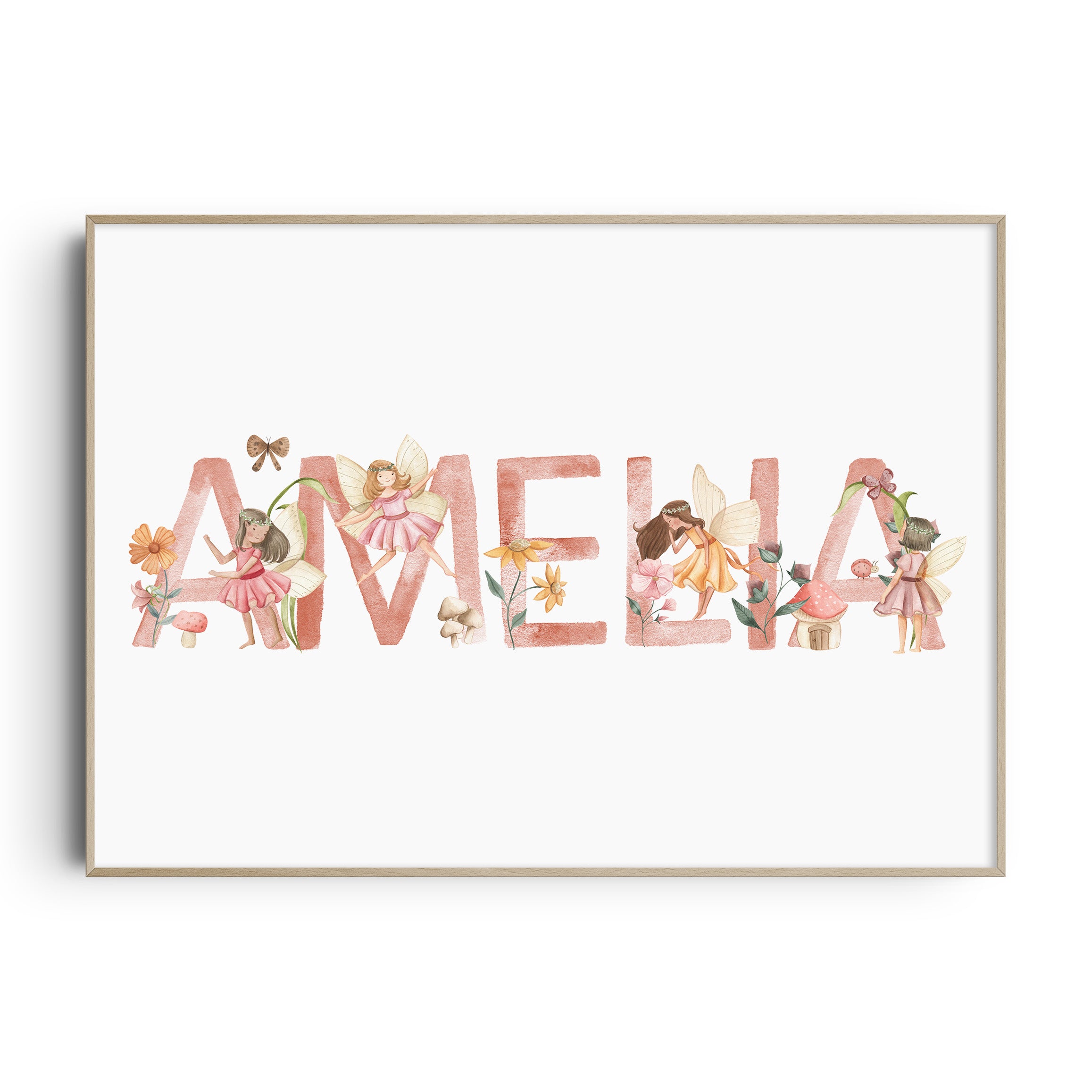 Fairy Name Print | Nursery Wall Art | Girls Nursery Decor – The Kids ...