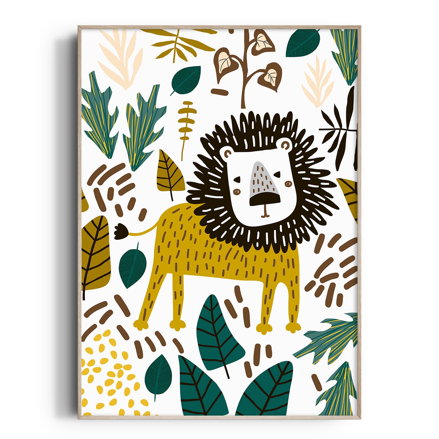 Lion Nursery Print | Jungle & Safari Wall Art | The Kids Print Store ...