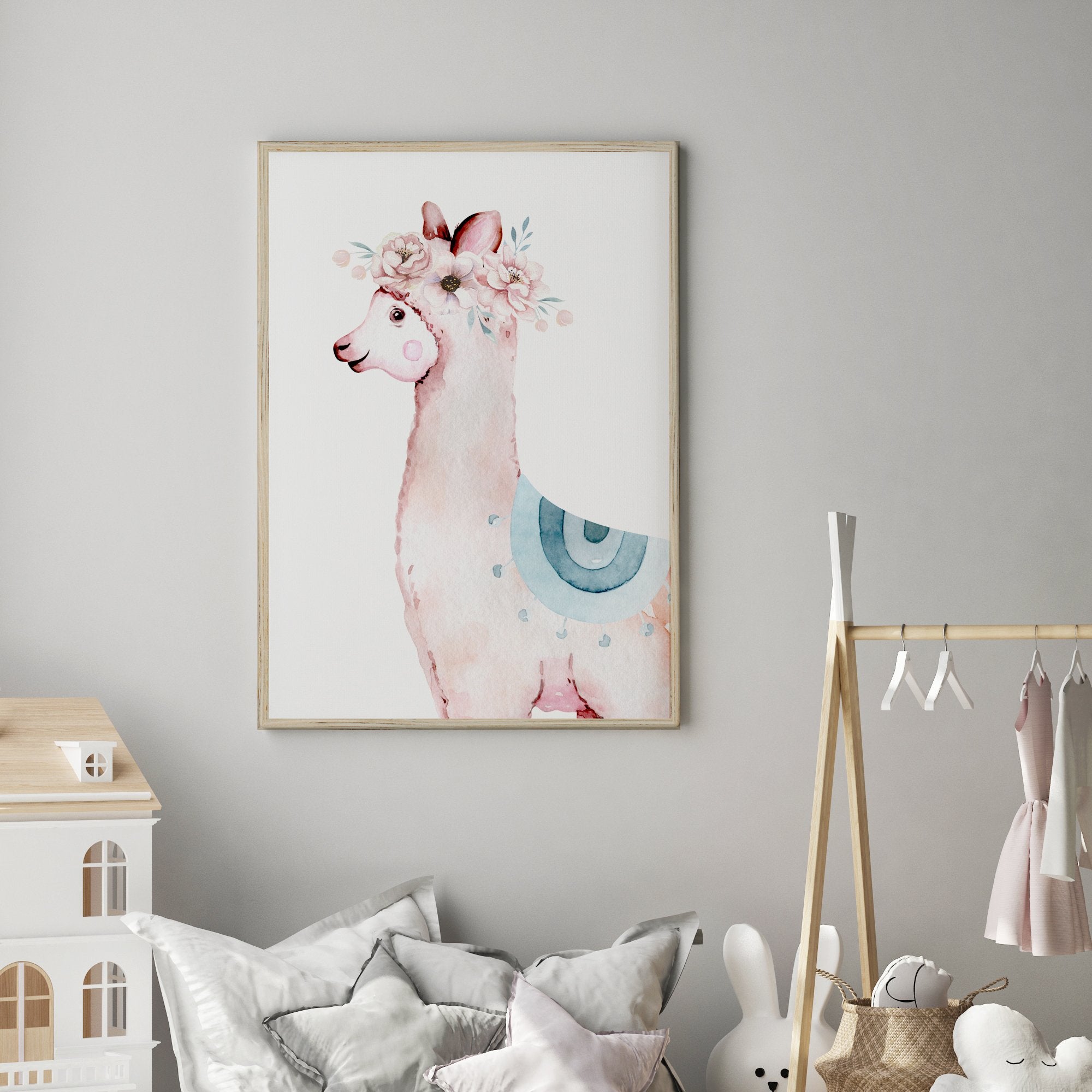 Llama nursery deals wall art